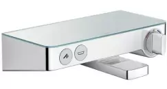 Baterie cada termostatata Hansgrohe Tablet Select 300 crom-alb imagine