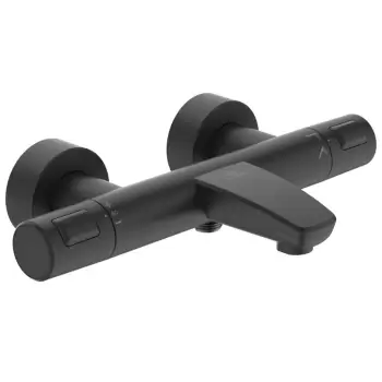 Baterie cada termostatata Ideal Standard Ceratherm T25 negru mat imagine