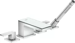 Baterie cu montaj pe cada Hansgrohe Axor MyEdition 4 elemente necesita corp ingropat crom/sticla oglinda imagine