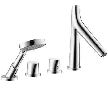 Baterie cu montaj pe cada Hansgrohe Axor Starck Organic 4 elemente necesita corp ingropat imagine