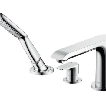 Baterie cu montaj pe cada Hansgrohe Metris cu 3 elemente imagine
