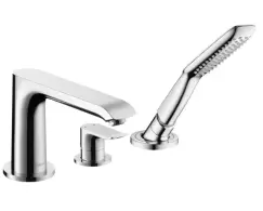 Baterie cu montaj pe cada Hansgrohe Metris cu 3 elemente imagine