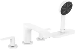Baterie cu montaj pe cada Hansgrohe Vivenis cu 4 elemente si sBox alb mat imagine
