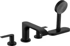 Baterie cu montaj pe cada Hansgrohe Vivenis cu 4 elemente si sBox negru mat imagine