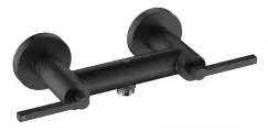 Baterie dus dubla comanda Kludi Nova Fonte Puristic negru mat imagine