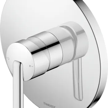 Baterie dus Duravit Balcoon  cu montaj incastrat  necesita corp ingropat  crom imagine