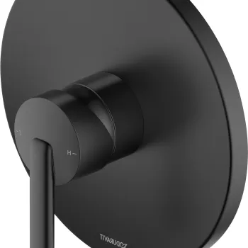 Baterie dus Duravit Balcoon  cu montaj incastrat  necesita corp ingropat  negru mat imagine