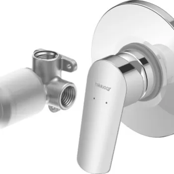 Baterie dus Duravit No.1 cu montaj incastrat include corp ingropat imagine
