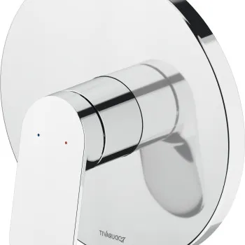 Baterie dus Duravit Wave cu montaj incastrat necesita corp ingropat crom imagine