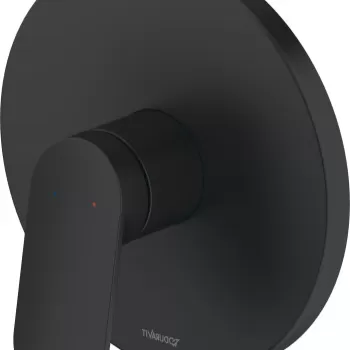 Baterie dus Duravit Wave cu montaj incastrat necesita corp ingropat negru mat imagine
