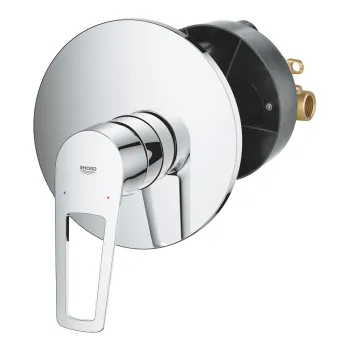 Baterie dus Grohe BauLoop cu montaj incastrat  corp ingropat inclus  crom imagine