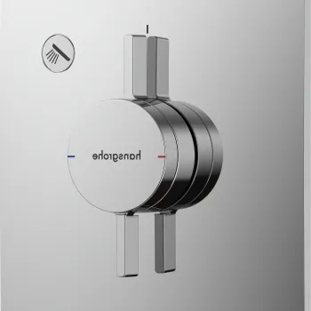 Baterie dus Hansgrohe DuoTurn E cu montaj incastrat necesita corp ingropat crom imagine