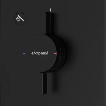 Baterie dus Hansgrohe DuoTurn E cu montaj incastrat necesita corp ingropat negru mat imagine