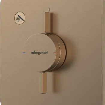 Baterie dus Hansgrohe DuoTurn Q cu montaj incastrat necesita corp ingropat bronz periat imagine