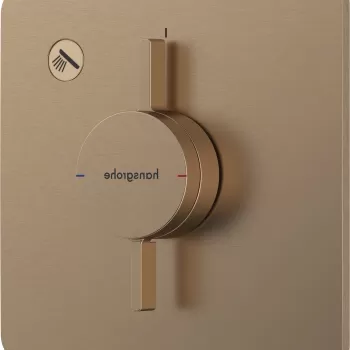 Baterie dus Hansgrohe DuoTurn Q cu montaj incastrat necesita corp ingropat bronz periat imagine