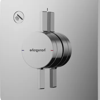 Baterie dus Hansgrohe DuoTurn Q cu montaj incastrat necesita corp ingropat crom imagine