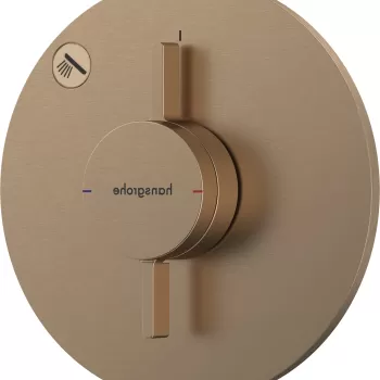 Baterie dus Hansgrohe DuoTurn S cu montaj incastrat necesita corp ingropat bronz periat imagine