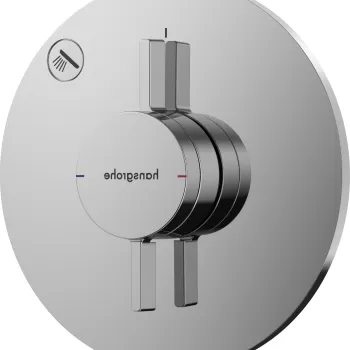 Baterie dus Hansgrohe DuoTurn S cu montaj incastrat necesita corp ingropat crom imagine