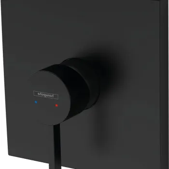 Baterie dus Hansgrohe Finoris montaj incastrat necesita corp ingropat negru mat imagine
