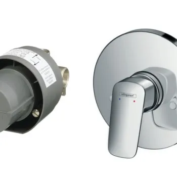 Baterie dus Hansgrohe Logis cu montaj incastrat  corp ingropat inclus imagine