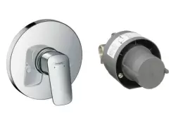 Baterie dus Hansgrohe Logis cu montaj incastrat corp ingropat inclus imagine