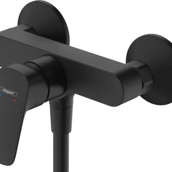 Baterie dus Hansgrohe Logis negru mat imagine