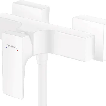 Baterie dus Hansgrohe Metropol  alb mat imagine