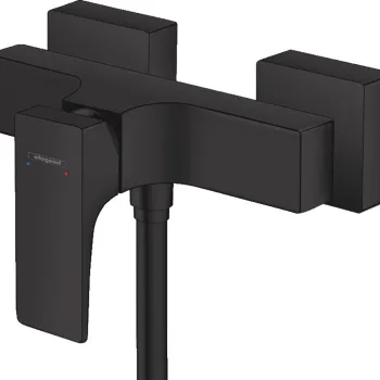 Baterie dus Hansgrohe Metropol negru mat imagine