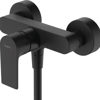 Baterie dus Hansgrohe Rebris E negru mat imagine