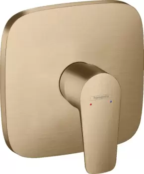 Baterie dus Hansgrohe Talis E montaj incastrat necesita corp ingropat bronz periat imagine