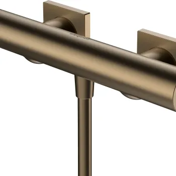 Baterie dus Hansgrohe Tecturis E bronz periat imagine