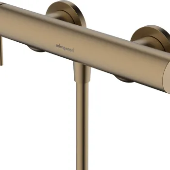 Baterie dus Hansgrohe Tecturis S bronz periat imagine