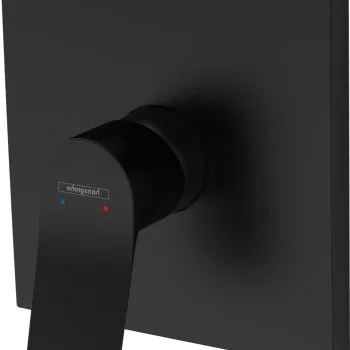 Baterie dus Hansgrohe Vivenis montaj incastrat necesita corp ingropat negru mat imagine