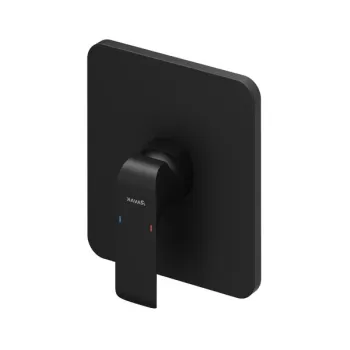 Baterie dus Ravak Flat Black FL 066.20 cu montaj incastrat necesita corp ingropat X070139 negtu mat imagine