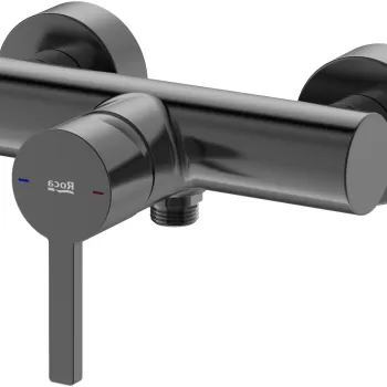 Baterie dus Roca Naia brushed titanium black imagine