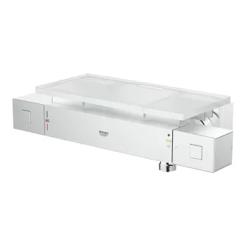 Baterie dus termostatata Grohe Grohtherm Cube cu etajera crom imagine