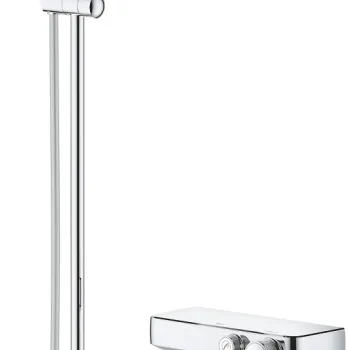 Baterie dus termostatata Grohe Grohtherm SmartControl cu set de dus cu bara de 900mm  crom imagine