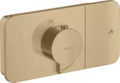 Baterie dus termostatata Hansgrohe Axor ONE cu 1 functie montaj incastrat necesita corp ingropat bronz periat imagine