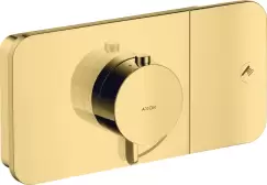 Baterie dus termostatata Hansgrohe Axor ONE cu 1 functie montaj incastrat necesita corp ingropat gold optic lustruit imagine