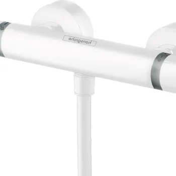 Baterie dus termostatata Hansgrohe Ecostat Comfort alb mat imagine