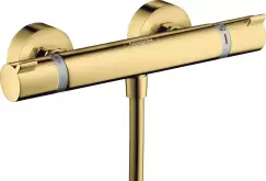 Baterie dus termostatata Hansgrohe Ecostat Comfort gold optic lustruit imagine