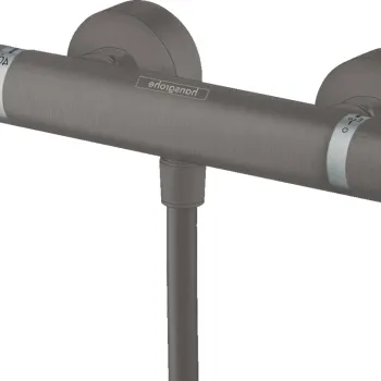 Baterie dus termostatata Hansgrohe Ecostat Comfort negru periat imagine