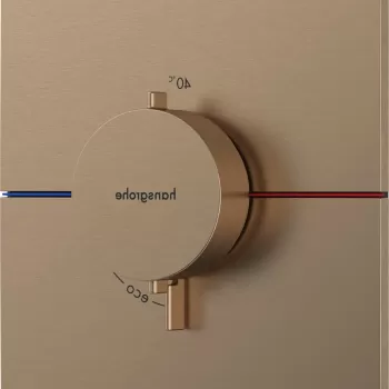 Baterie dus termostatata Hansgrohe ShowerSelect Comfort E cu montaj incastrat necesita corp ingropat bronz periat imagine