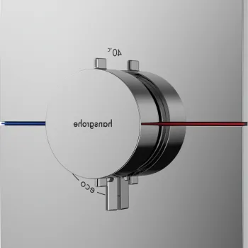 Baterie dus termostatata Hansgrohe ShowerSelect Comfort E cu montaj incastrat necesita corp ingropat crom imagine