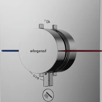 Baterie dus termostatata Hansgrohe ShowerSelect Comfort E cu montaj incastrat necesita corp ingropat crom imagine