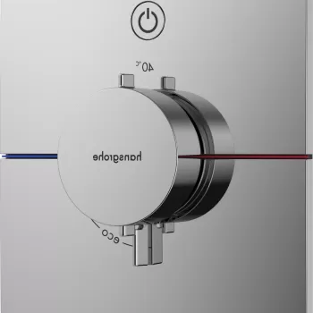 Baterie dus termostatata Hansgrohe ShowerSelect Comfort E On/Off cu montaj incastrat necesita corp ingropat crom imagine