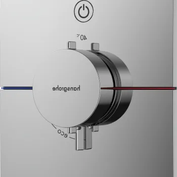Baterie dus termostatata Hansgrohe ShowerSelect Comfort E On/Off cu montaj incastrat necesita corp ingropat crom imagine