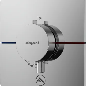 Baterie dus termostatata Hansgrohe ShowerSelect Comfort Q cu montaj incastrat necesita corp ingropat crom imagine
