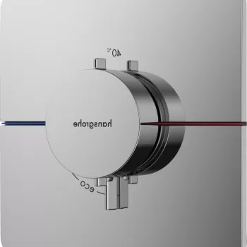 Baterie dus termostatata Hansgrohe ShowerSelect Comfort Q cu montaj incastrat necesita corp ingropat crom imagine