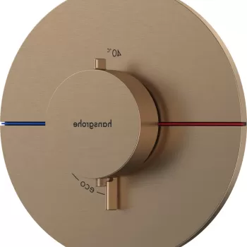 Baterie dus termostatata Hansgrohe ShowerSelect Comfort S cu montaj incastrat necesita corp ingropat bronz periat imagine